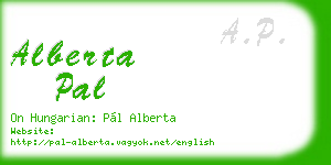 alberta pal business card